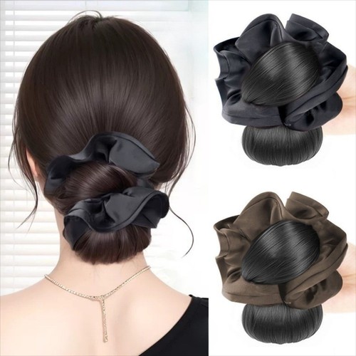 1pc flower bun head - bun, wig