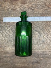 Antique green glass apothecary - antique,