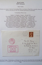 Royal Yacht HMY Britannia Commodore Royal Yachts boxed cachet + ERII cypher 1997