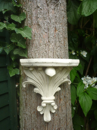 Vintage wall shelf weathered - wall,