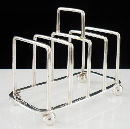 Sterling silver toast rack - toast,