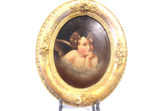 Cherub oil painting inspired - cherub,