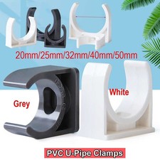 Open Pipe Clips PVC Single