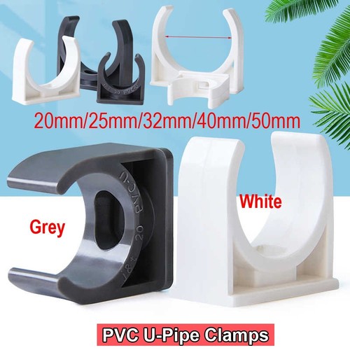 Open pipe clips pvc single - clips,