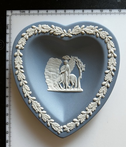Wedgwood blue heart - blue, heart-shaped