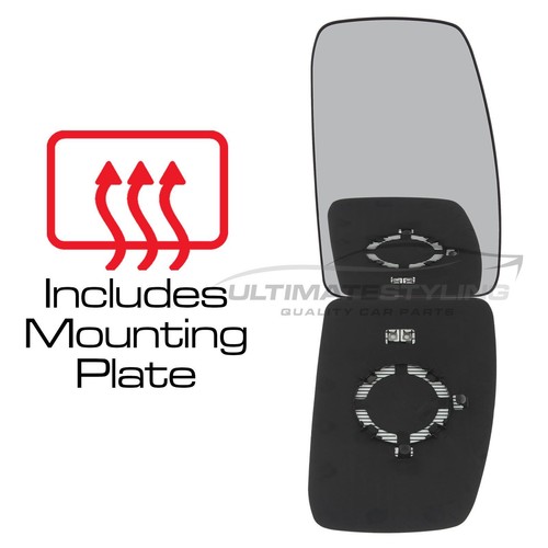 Upper wing door mirror glass - mirror,