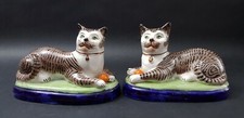 "RARE" PAIR OF STAFFORDSHIRE