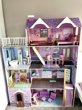 Lillie's Wooden kids girls indoors home Doll House Flat room pretend play toy
