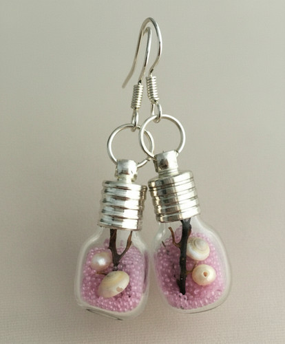 Pair handmade glass - of,