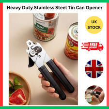 Heavy Duty Stainless Steel Tin Can Opener Cutter Comfy Handle Grip Kitchen set..