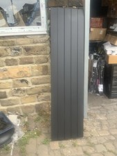 KUDOX AluLite Flat Aluminium Radiator Black  (H)1800 x (W)470mm-COLLECTION ONLY
