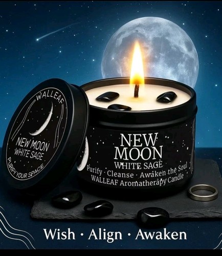 New moon spell jar candle - moon,