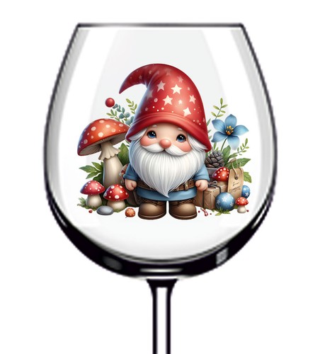 12x garden gnome flower wine - 12x,