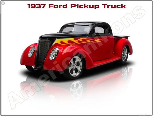 1937 ford pickup truck hot - pickup,