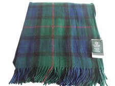 Highland Wool Blend Tartan Blanket / Throw  Gunn  Tartan