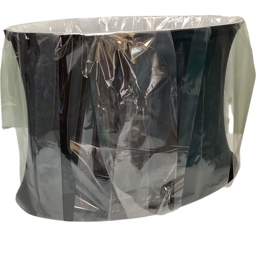 Black lampshade oval - black,
