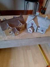2 model railway buildings, detached residential houses oo scale compatible