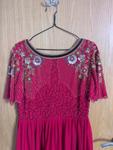 Virgos lounge red embellished - lounge,