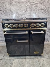 FALCON  RANGE COOKER 90 CM DUAL FUEL IN BLACK AND  BRASS 