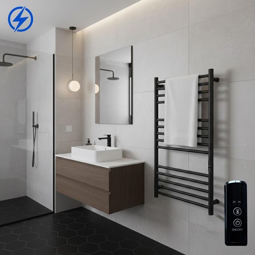 Electric black towel - electric, dry