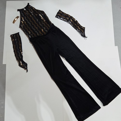Weissman black velvet sequin - weissman,