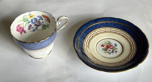 Vintage aynsley blue gold - vintage,