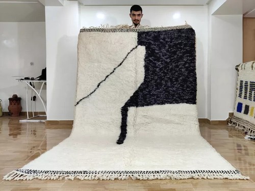 Moroccan beni rug handmade - moroccan,