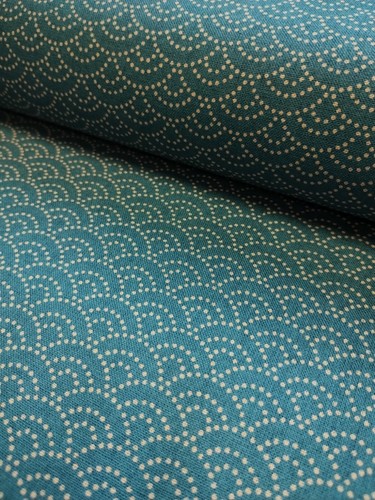 Turquoise waves digitally - turquoise,