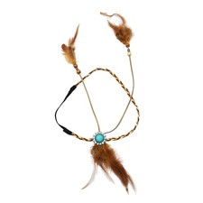 Boho Feathers Headbands Indian Headpiece Native American Headdress Hippie