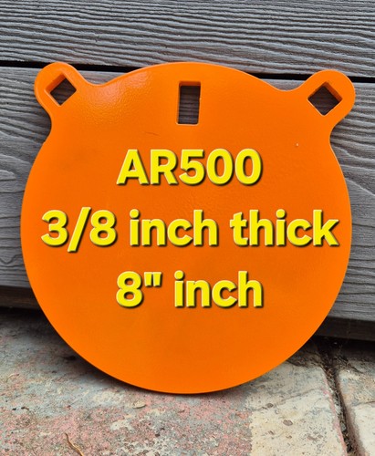 Ar500 steel target gong inch - ar500, 8