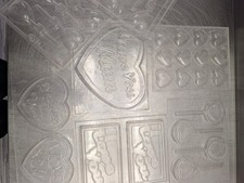 Various Heart And Love Themed Chocolate Molds Plastic