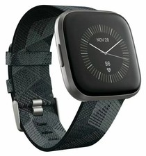 Fitbit Versa 2 Special Edition 40mm Mist Gray Aluminum Case and Smoke Woven Band