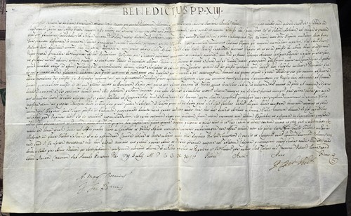 1724 papal brief - brief, benedict