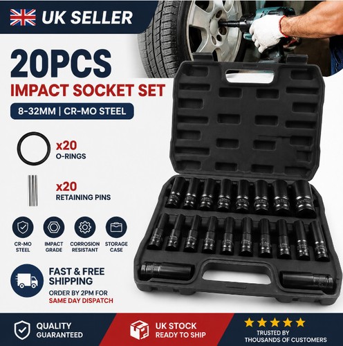 20pcs deep impact socket - 20pcs, set
