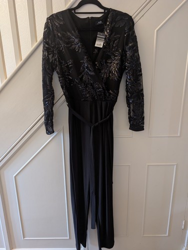 Wallis black sequined top - black,