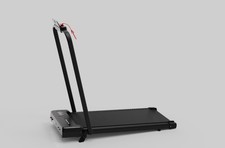 Electric Treadmill with Handrail Portable Walking Treadmill Running Pad + Holder