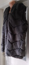 Love My Fashions ladies gilet grey faux fur hood BNWOT