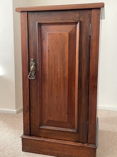 Victorian stained oak pot - victorian,