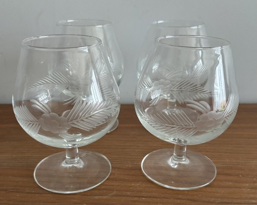 Vintage french etched - 4x,