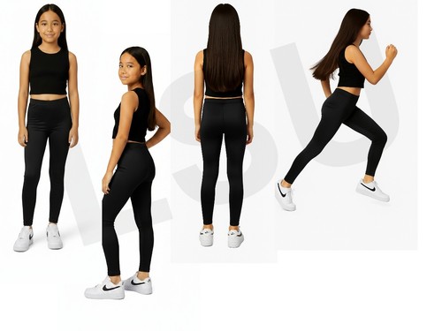 Kids girls lycra leggings - girls,