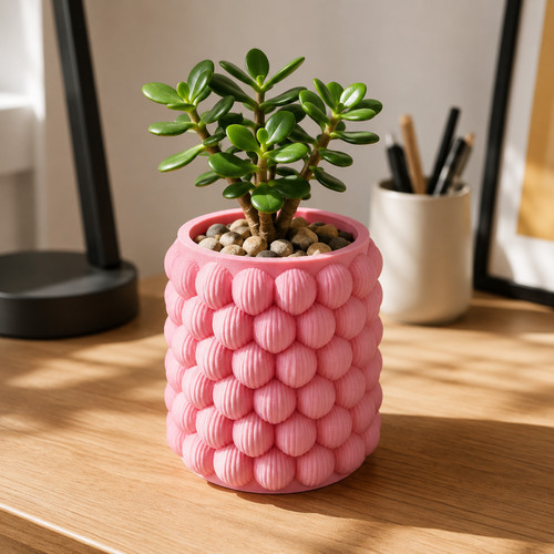 Bubble planter printed - 3d,