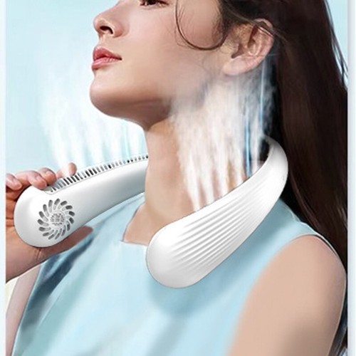 Portable hanging neck - hanging, fan