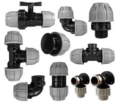 Mdpe compression connector - mdpe,