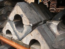 Reclaimed Victorian Staffordshire blue wall coping stones