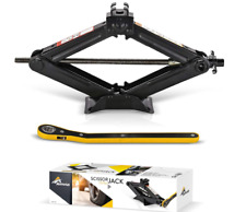 Amvia Scissor Jack for Car - 1.5 Ton (3,300 lbs) | Car Jack Kit - Tyre Jack