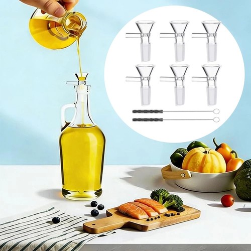 6pcs mini glass - mini, funnel