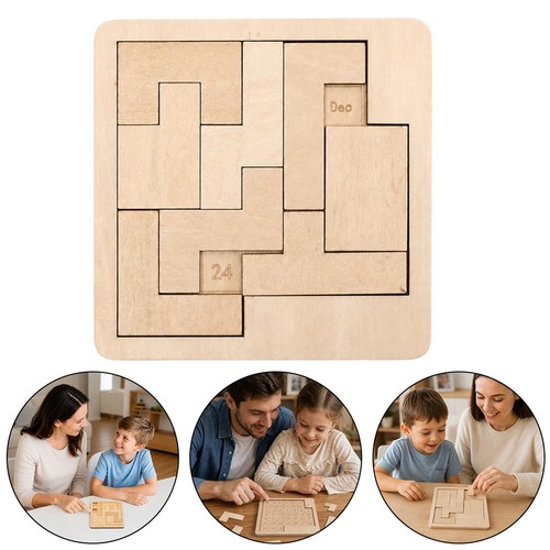 Wooden desktop puzzle calendar - desktop,