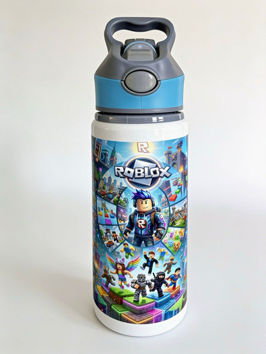 Roblox kids personalise bottle - roblox,