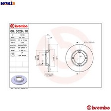 Brake disc 5026 10 for - disc,