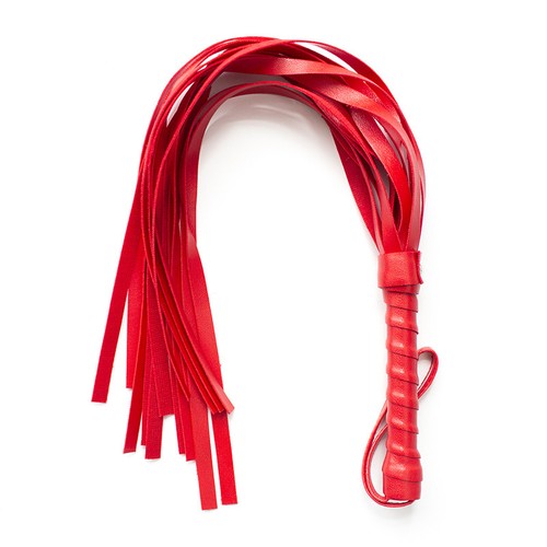 Leather crop whip flogger - whip,